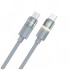 Дата кабель USB-C to USB-C 1.0m 3A 60W warm light gray ColorWay (CW-CBPDCC092-GR)