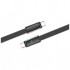 Дата кабель USB-C to USB-C 1.0m 5A 100W ultra-thin black ColorWay (CW-CBPDCC100-BK)