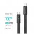 Дата кабель USB-C to USB-C 1.0m 5A 100W ultra-thin black ColorWay (CW-CBPDCC100-BK)