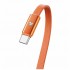 Дата кабель USB-C to USB-C 1.0m 5A 100W ultra-thin orange ColorWay (CW-CBPDCC100-OR)
