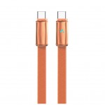 Дата кабель USB-C to USB-C 1.0m 5A 100W ultra-thin orange ColorWay (CW-CBPDCC100-OR)