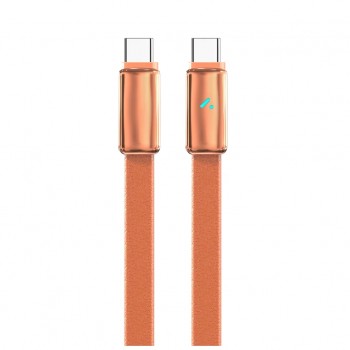 Дата кабель USB-C to USB-C 1.0m 5A 100W ultra-thin orange ColorWay (CW-CBPDCC100-OR)