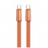 Дата кабель USB-C to USB-C 1.0m 5A 100W ultra-thin orange ColorWay (CW-CBPDCC100-OR)