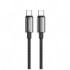 Дата кабель USB-C to USB-C 1.0m 5A 100W zinc alloy braided black ColorWay (CW-CBPDCC098-BK)