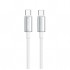 Дата кабель USB-C to USB-C 1.0m 5A 100W zinc alloy braided white ColorWay (CW-CBPDCC098-WT)