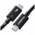 Дата кабель USB-C to USB-C 1.0m Thunderbolt 5 Intel certified Choetech (A3011)