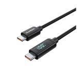 Дата кабель USB-C to USB-C 1.2m PD100W digital display silicone Choetech (XCC-1064)
