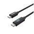 Дата кабель USB-C to USB-C 1.2m PD100W digital display silicone Choetech (XCC-1064)