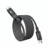 Дата кабель USB-C to USB-C 1.2m PD60W digital display nylon gray Choetech (XCC-1068-GY)