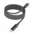 Дата кабель USB-C to USB-C 1.2m PD60W magnetic digital display nylon gray Choetech (XCC-1067-GY)