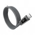 Дата кабель USB-C to USB-C 1.2m PD60W magnetic digital display nylon gray Choetech (XCC-1067-GY)