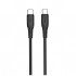 Дата кабель USB-C to USB-C 2.0m 3A 60W textured PVC black ColorWay (CW-CBPDCC095-BK)