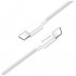 Дата кабель USB-C to USB-C 2.0m 5A 100W zinc alloy braided white ColorWay (CW-CBPDCC099-WT)
