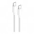 Дата кабель USB-C to USB-C 2.0m 5A 100W zinc alloy braided white ColorWay (CW-CBPDCC099-WT)