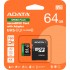Карта пам'яті 64GB microSD class 10 UHS-I U3 V30 A2 Speed Plus A-DATA (UD64GUI3V30A2SP-RA1)