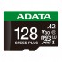 Карта пам'яті ADATA 128GB microSD class 10 UHS-I U3 V30 A2 Speed Plus (UD128GUI3V30A2SP-RA1)