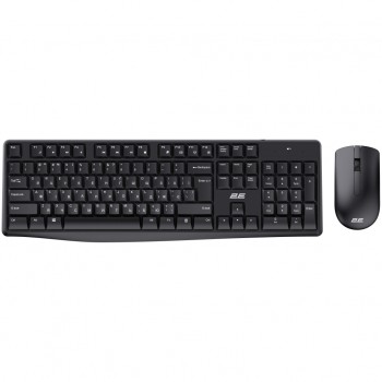 Комплект (клавіатура, миша) 2E MK390 Wireless UA Black (2E-MK390MWB_UA)