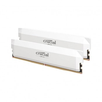 Пам'ять DDR5 64GB (2x32GB) 6000 MHz Crucial Pro Wite MICRON CP2K32G60C40U5W
