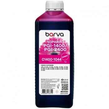 Чорнило Barva Canon PGI-1400/PGI-2400 1 л, special pigment, magenta (C1400-1044)