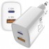 Зарядний пристрій Sigma 1xUSB-C PD33W + 1xUSB QC3.0 GaN X-power PS33-01 white (4827798527719)