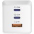 Зарядний пристрій Sigma 2xUSB-C PD65W + 1xUSB QC3.0 GaN X-power PS65-01 white (4827798637715)
