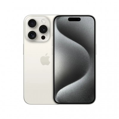 Мобільний телефон Apple iPhone 15 Pro 128Gb White Titanium (REF A) BREEZY (2AMTUW3)