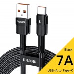Дата кабель USB 2.0 AM to USB-C 1.0m 7A black Essager (EXCT-XC01)