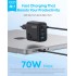 Зарядний пристрій Anker Charger 70W, 3xUSB-C, 1xUSB-A, Black (A121CG11)