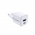 Зарядний пристрій Choetech (USB-C+USB-A) White (PD5012-EU-WH)
