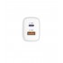 Зарядний пристрій Sigma mobile X-power 33W GaN, PD, QC (1xUSB-C + 1xUSB-A) White (PS33-01)