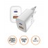 Зарядний пристрій Sigma mobile X-power 33W GaN, PD, QC (1xUSB-C + 1xUSB-A) White (PS33-01)