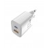 Зарядний пристрій Sigma mobile X-power 33W GaN, PD, QC (1xUSB-C + 1xUSB-A) White (PS33-01)
