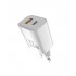 Зарядний пристрій Sigma mobile X-power 33W GaN, PD, QC (1xUSB-C + 1xUSB-A) White (PS33-01)
