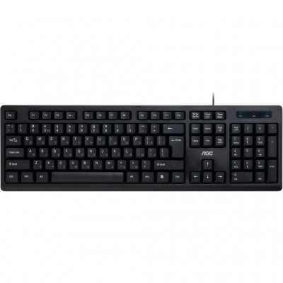 Клавіатура AOC KB100B USB UA Black (KB100B/97)