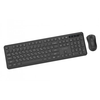 Комплект (клавіатура, миша) бездротовий Gembird KBS-WPS-01-CYRL Black