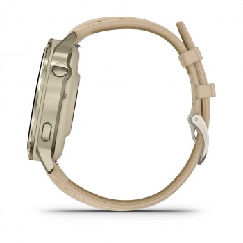 Смарт-годинник Garmin Venu 4 (41mm), Beige w/ Lunar Gold + Bone, GPS смарт-годинник (010-03013-00)