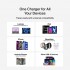 Зарядний пристрій Belkin 2xUSB-C + 1xUSB PD70W PPS GaN white (WCH018HQWH)