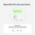 Зарядний пристрій Belkin 2xUSB-C + 1xUSB PD70W PPS GaN white (WCH018HQWH)