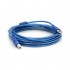 Кабель для принтера USB 2.0 AM/BM 5.0m ferrite blue Ritar (YT-AM/BM-5.0TBL)