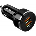 Автозарядка 2xUSB 36W (2xUSB-A) QC3.0,3А UCA-80 чорна Defender