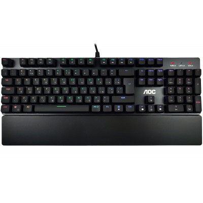 Клавіатура AOC GK500 RGB Outemu Red USB Black (GK500DR2R)