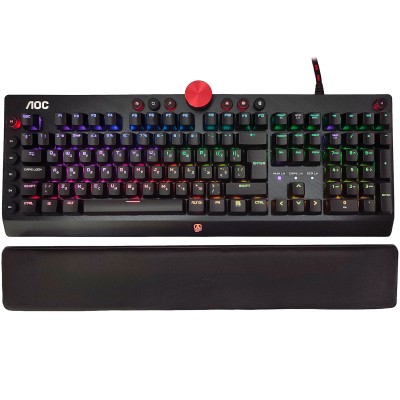 Клавіатура AOC AGK700 RGB Cherry MX Red USB Black (AGK700DR2R)