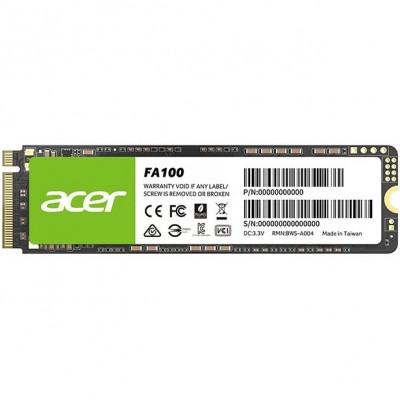 SSD 256Gb Acer FA100 M.2 2280 NVMe 1.4 PCIe Gen 3x4 3D NAND, Retail (BL.9BWWA.118)