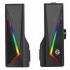 Акустична система 2.0 HP DHE-6005, 3,5мм + USB, 6Вт, Sound Bar LED RGB