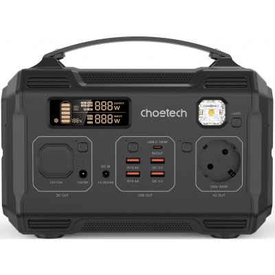 Зарядна станція Choetech BS002 (276Вт/г) 300Вт QC 3.0, USB-C PD100 Вт