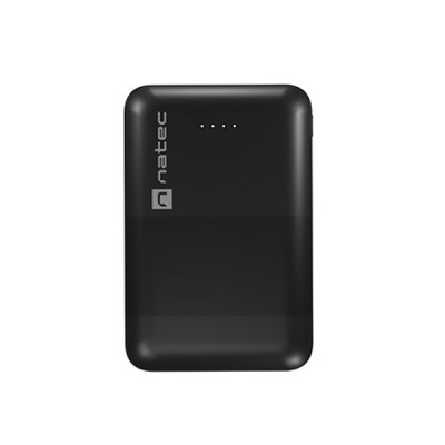 УМБ Natec 10000mah Trevi Compact 2x USB-A + 1x USB -C Black чорна