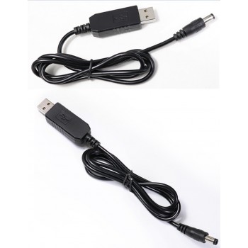 Кабель живлення USB to DC, 5,5х2,1 мм, 9V