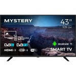 Телевізор 43 Mystery MTV-4350FST2 Full HD/Smart/Android 11/2xUSB 2.0/Wi-Fi/Miracast/Black ( MTV-4350FST2 )