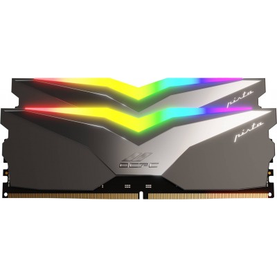 Пам'ять DDR5 32Gb 6200MHz (2*16Gb) OCPC PISTA RGB C36 Titan, Retail Kit (MMPT2K32GD562C36T)