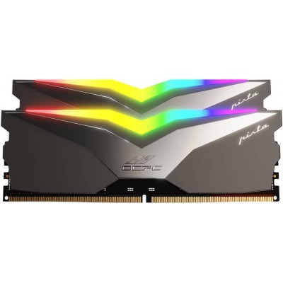 Пам'ять DDR5 64Gb 5200MHz (2*32Gb) OCPC PISTA RGB C40 Titan, Retail Kit (MMPT2K64GD552C40T)